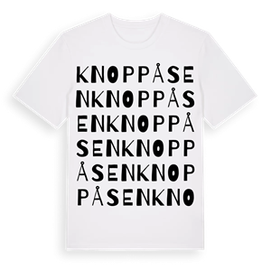 Knoppåsen ordlek t-shirt – ekologisk bomull t-shirt från Pinshirt