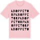 Pink Cotton t-shirt med Knoppetorp ordlek t-shirt