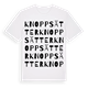 Knoppsätter ordlek t-shirt