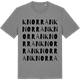 Mid Heather Gray t-shirt med Knorran ordlek t-shirt