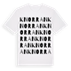 Knorran ordlek t-shirt