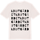 Vintage White t-shirt med Knutgärdet ordlek t-shirt