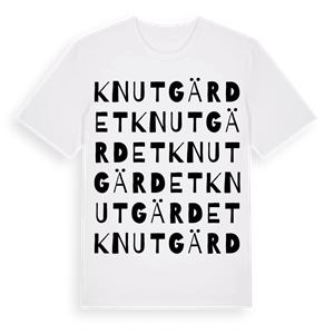 Knutgärdet ordlek t-shirt – ekologisk bomull t-shirt från Pinshirt