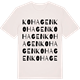 Vintage White t-shirt med Kohagen ordlek t-shirt