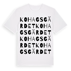 Kohagsgärdet ordlek t-shirt – ekologisk bomull t-shirt från Pinshirt