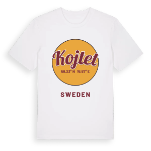 Kojtet cirkel t-shirt – ekologisk bomull t-shirt från Pinshirt