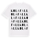 Kolafall ordlek t-shirt