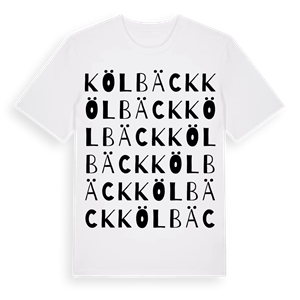Kölbäck ordlek t-shirt – ekologisk bomull t-shirt från Pinshirt