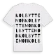 Kolbyttemon ordlek t-shirt
