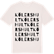 Vintage White t-shirt med Kölershult ordlek t-shirt