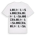Kolmilaskogen ordlek t-shirt