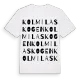 Kolmilaskogen ordlek t-shirt