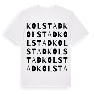 Kolstad ordlek t-shirt – ekologisk bomull t-shirt från Pinshirt
