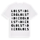 Kolstadberg ordlek t-shirt