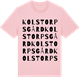 Pink Cotton t-shirt med Kolstorps gård ordlek t-shirt