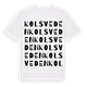Kolsveden ordlek t-shirt