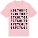 Pink Cotton t-shirt med Koltorpet ordlek t-shirt