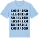 Blue Soul t-shirt med Konradsdal ordlek t-shirt