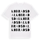 Konradsdal ordlek t-shirt