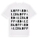 White t-shirt med Koppardalen ordlek t-shirt