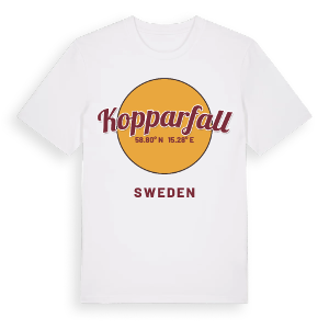 Kopparfall cirkel t-shirt – ekologisk bomull t-shirt från Pinshirt
