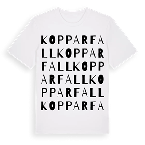 Kopparfall ordlek t-shirt – ekologisk bomull t-shirt från Pinshirt