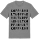 Mid Heather Gray t-shirt med Kopparhult ordlek t-shirt