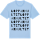 Blue Soul t-shirt med Kopparhultet ordlek t-shirt