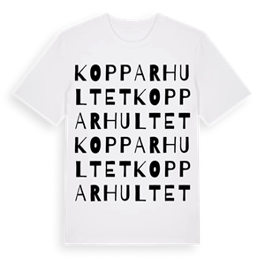 Kopparhultet ordlek t-shirt – ekologisk bomull t-shirt från Pinshirt