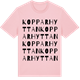 Pink Cotton t-shirt med Kopparhyttan ordlek t-shirt