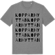 Mid Heather Gray t-shirt med Kopparhyttan ordlek t-shirt