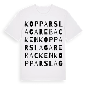 Kopparslagarebacken ordlek t-shirt – ekologisk bomull t-shirt från Pinshirt