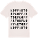 Vintage White t-shirt med Koppartorp ordlek t-shirt