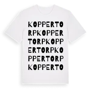 Koppertorp ordlek t-shirt – ekologisk bomull t-shirt från Pinshirt