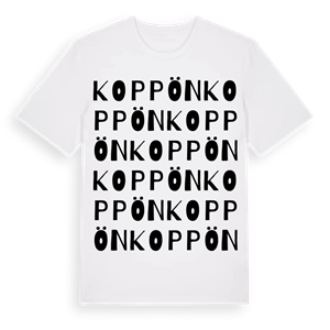 Koppön ordlek t-shirt – ekologisk bomull t-shirt från Pinshirt