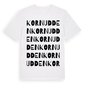 Kornudden ordlek t-shirt – ekologisk bomull t-shirt från Pinshirt