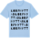 Blue Soul t-shirt med Korphyttan ordlek t-shirt