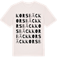 Vintage White t-shirt med Korsbäck ordlek t-shirt
