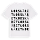 Korskäret ordlek t-shirt