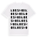 Korsmon ordlek t-shirt