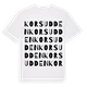 Korsudden ordlek t-shirt