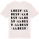 Vintage White t-shirt med Korsvik ordlek t-shirt