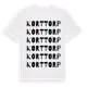White t-shirt med Korttorp ordlek t-shirt