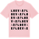 Pink Cotton t-shirt med Korvarp ordlek t-shirt