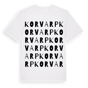 Korvarp ordlek t-shirt – ekologisk bomull t-shirt från Pinshirt