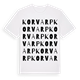 Korvarp ordlek t-shirt