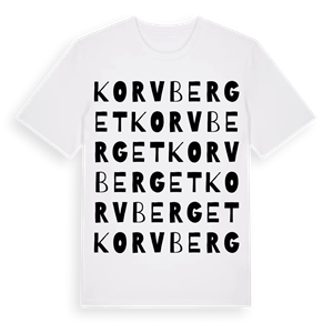 Korvberget ordlek t-shirt – ekologisk bomull t-shirt från Pinshirt