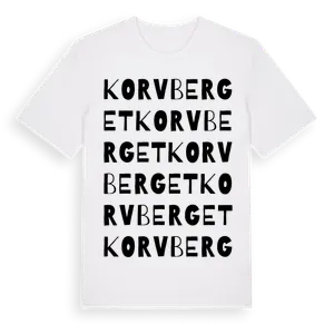 Korvberget ordlek t-shirt – ekologisk bomull t-shirt från Pinshirt