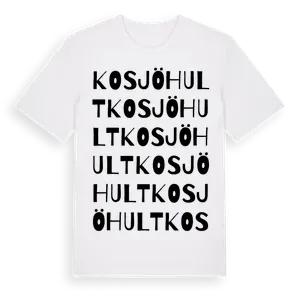 Kosjöhult ordlek t-shirt – ekologisk bomull t-shirt från Pinshirt
