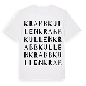 Krabbkullen ordlek t-shirt – ekologisk bomull t-shirt från Pinshirt
